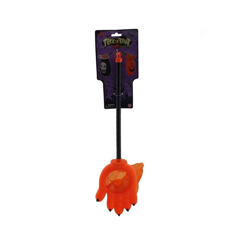 Halloween cukorka gyűjő kéz narancs 50cm