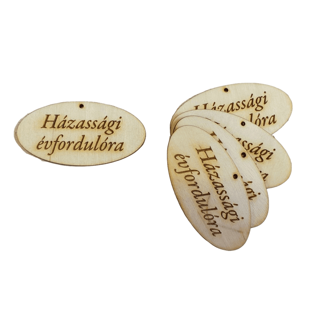 Házassági évfordulóra 4*8cm 5db/csomag