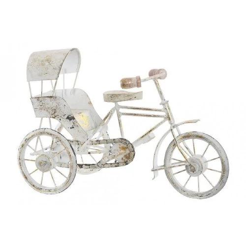 Jármű dekoráció vas 34,5x22x16cm Rickshaw