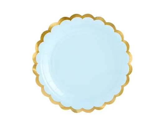 Kék  tányér 6db/cs  18cm