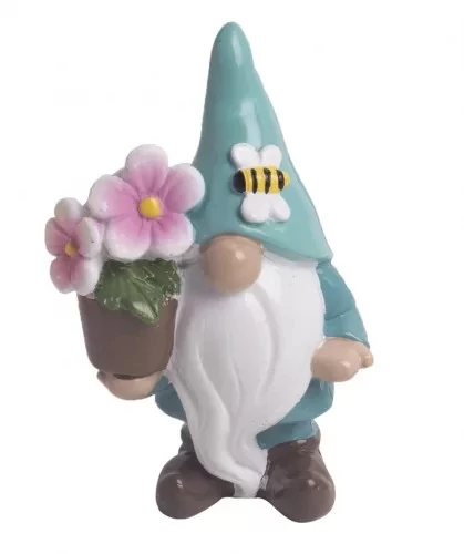 Kerámia orrmanó+ virágcserép türkiz 7,4cm