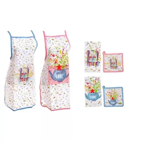 Kötény szett 4db-os pamut 60x80 cook with love