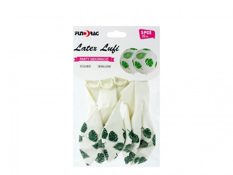 Latex lufi leveles 30cm 5db/csomag