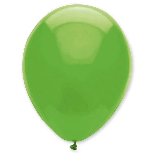 Lufi latex zöld 23cm 12db/csomag