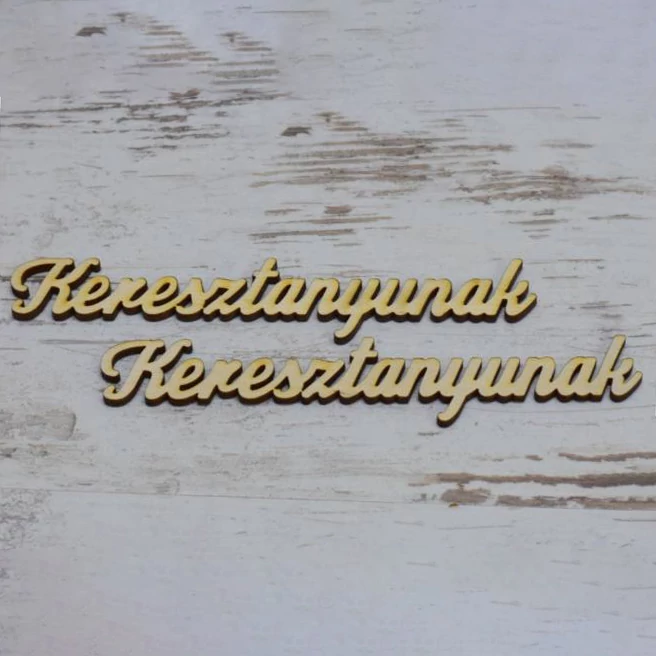 Natúr fa- Keresztanyunak 15 cm/3db