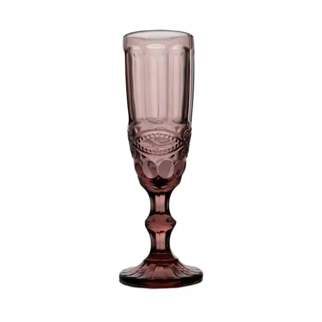 Pezsgős pohár 170ml anyagában mintás rózsaszín