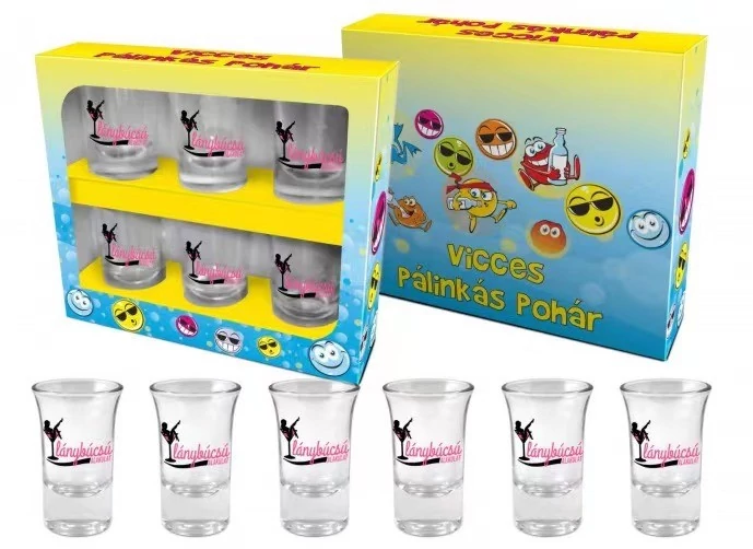 Pohár szett 6db-os Lánybúcsús 35 ml