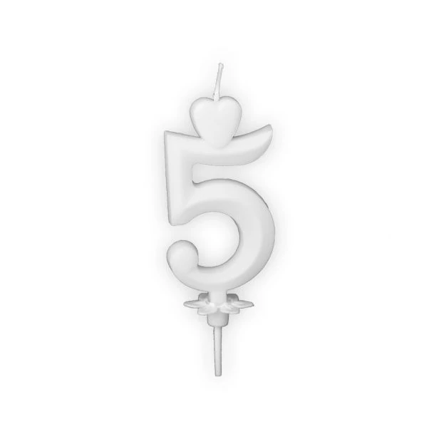 Számgyertya 5-ös
