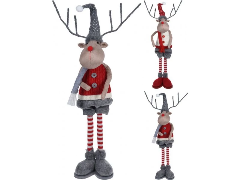 Szarvas figura flexibilis aganccsal és kezekkel 14x12x56cm