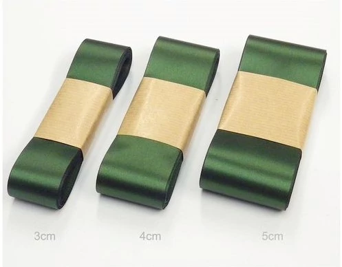 Szatén szalag 3cm/10m Olajzöld (c05)