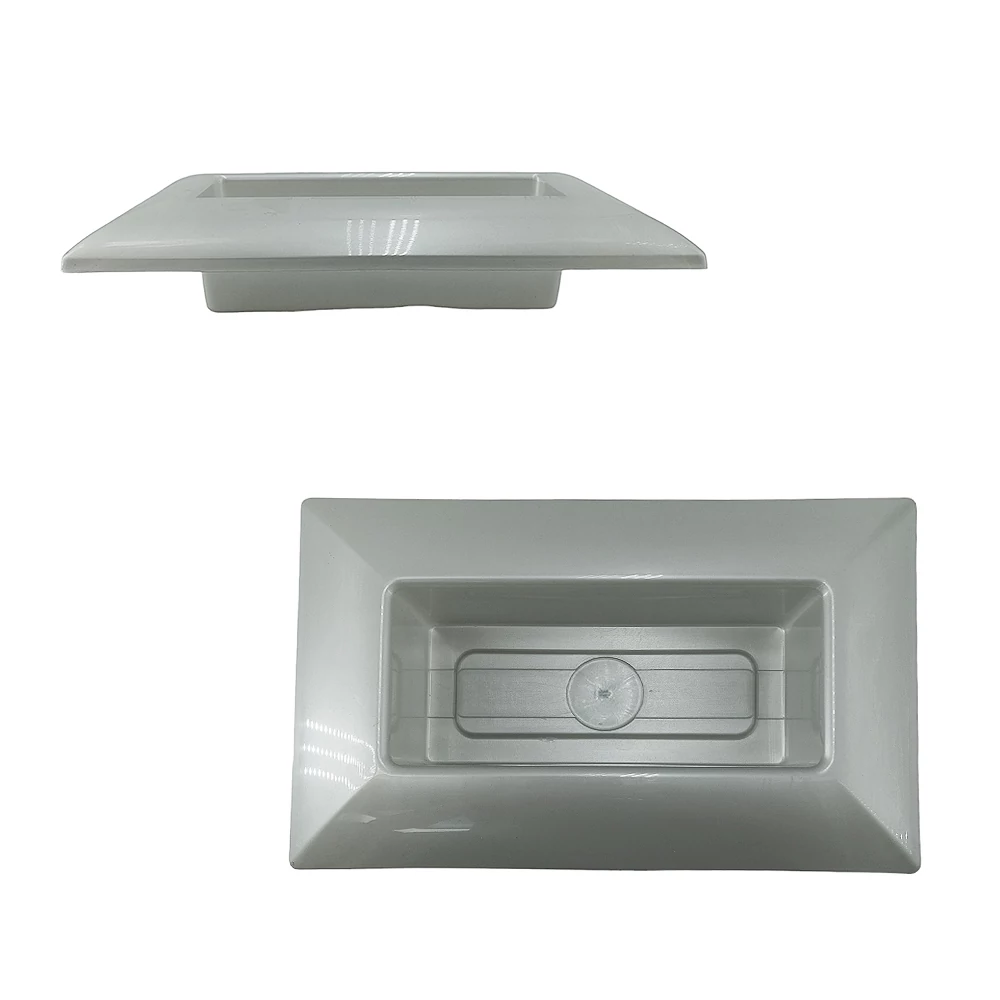 Tál plasztik  közepes ezüst  Cordoba 28x17,5cm