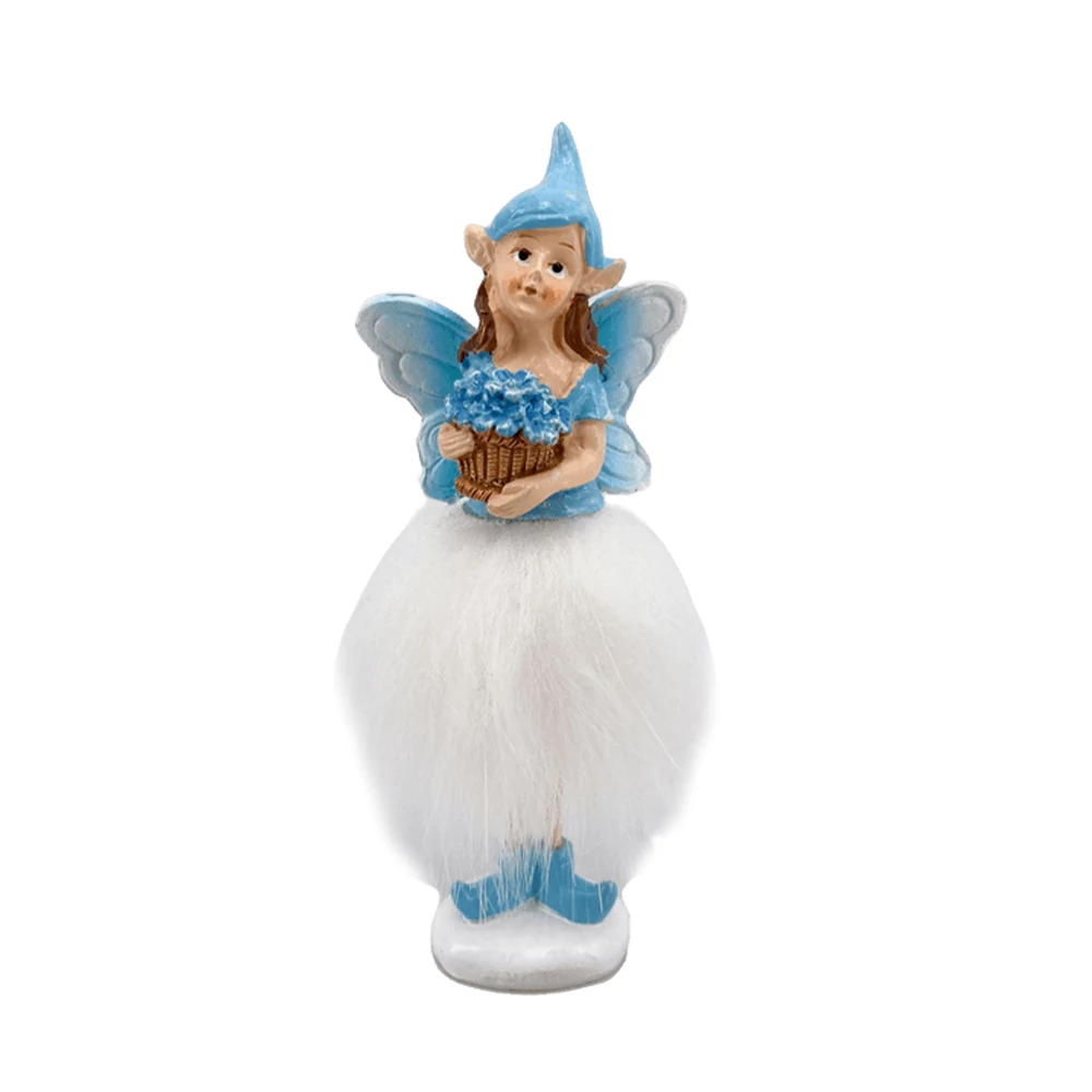 Tündér figura 13,3 cm csokros kék