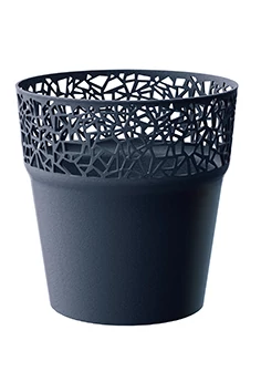Virágcserép 120 x 122 mm Antracit TREE Prosperplast