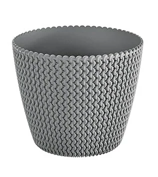 Virágcserép 128 x 108 mm Kőszürke SPLOFY Prosperplast