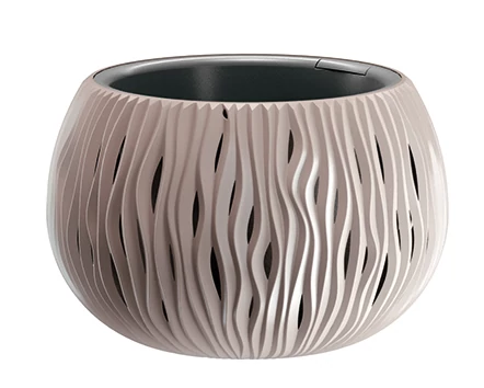 Virágcserép 144 x 110 mm Mokka BOWL SANDY Prosperplast