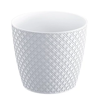 Virágcserép 157 x 138 mm Fehér ORIENT Prosperplast