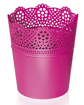 Virágcserép 160 x 185 mm Fukszia LACE Prosperplast