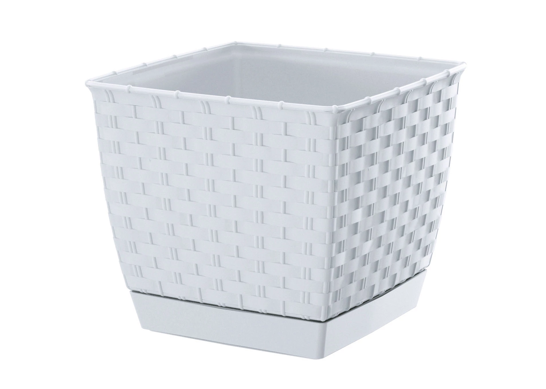 Virágcserép 190 x 159 mm Fehér RATOLLA square Prosperplast