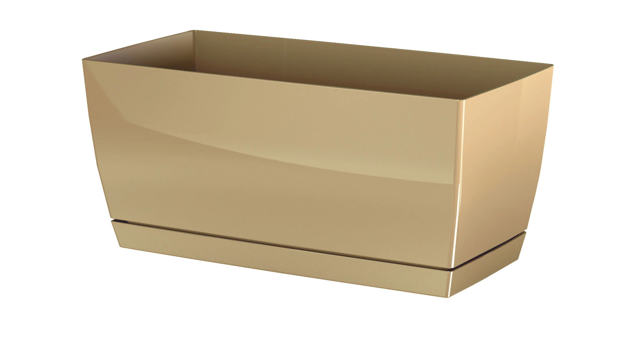 Virágcserép 240x120 x110 mm Tejeskávé Ültevényes COUBI Prosperplast