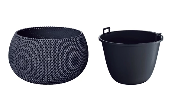 Virágcserép 370 x 218 mm Antracit SPLOFY BOWL Prosperplast
