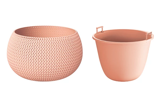 Virágcserép 370 x 218 mm Barack SPLOFY BOWL Prosperplast