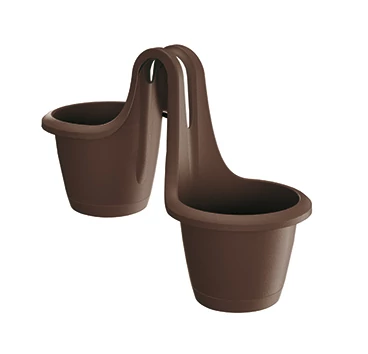 Virágcserép 463x 336 mm Barna RESPANA TWINS Prosperplast