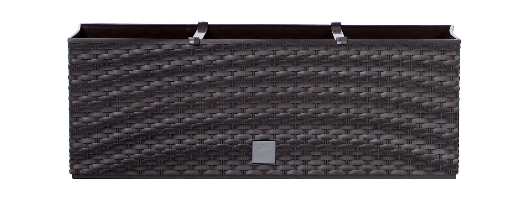 Virágcserép 800 x 320 mm Sötét barna Rato case Prosperplast